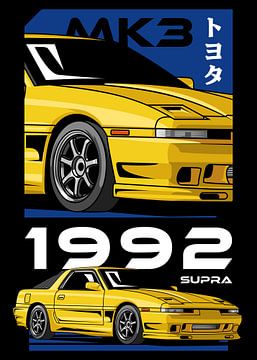 1992 Toyota Supra MK 3 JDM Car by Adam Khabibi
