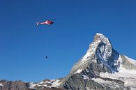 Air Zermatt und Matterhorn von Menno Boermans Miniaturansicht