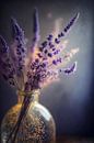 Lavendel in een sprankelende vaas van Treechild thumbnail