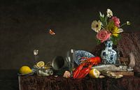 Modern stilleven "Royal Table" pronkstilleven van Sander Van Laar thumbnail