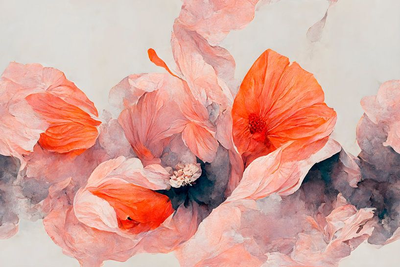 Persian Red Flowers by Treechild