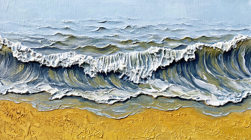 Vagues océaniques dans « Japandi II »
