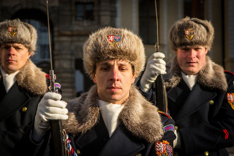 Tsjechië, Praag Praha soldaten en wachters van @Pixelsenses