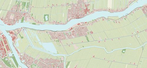 Kaart van Nieuw-Lekkerland