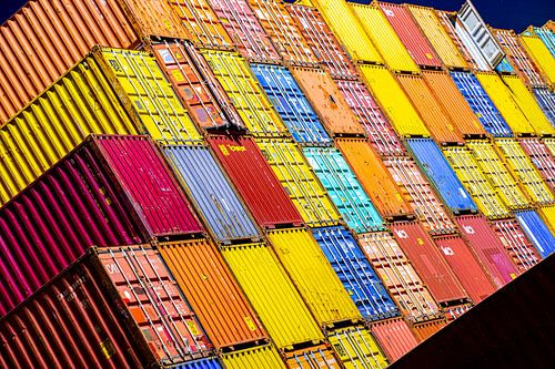 Lagercontainer im Hamburger Hafen