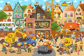 Hardwerkende bouwvakkers van Marion Krätschmer