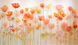 Coquelicots pastel