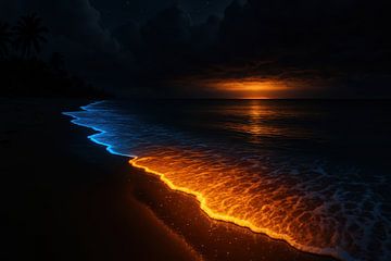 Tidal waves on the quiet coast by Art & Soul Creations