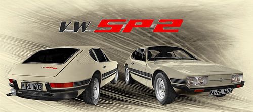VW SP2 do Brasil en couleurs antiques