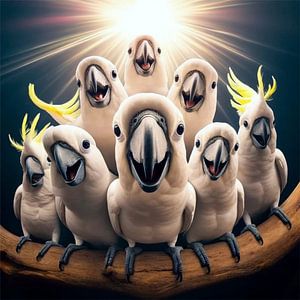 Group of Cockatoos