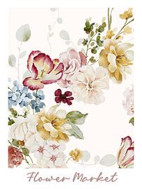 Flower market by Leo