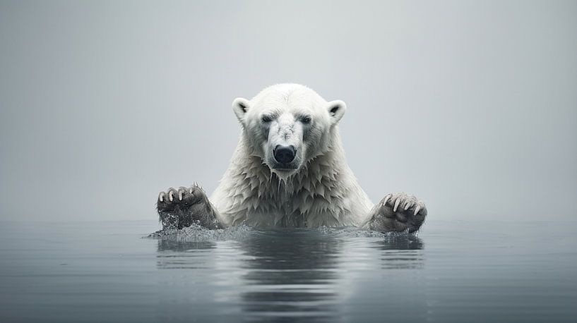 Zen-Eisbär von Karina Brouwer
