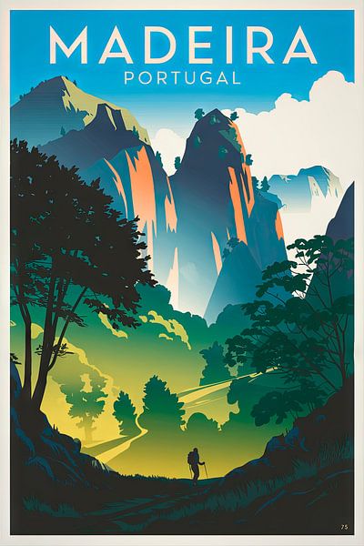 Madeira, Portugal par Poster Art Shop