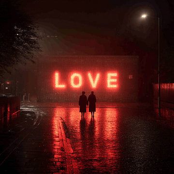 Liebe in Neonbuchstaben