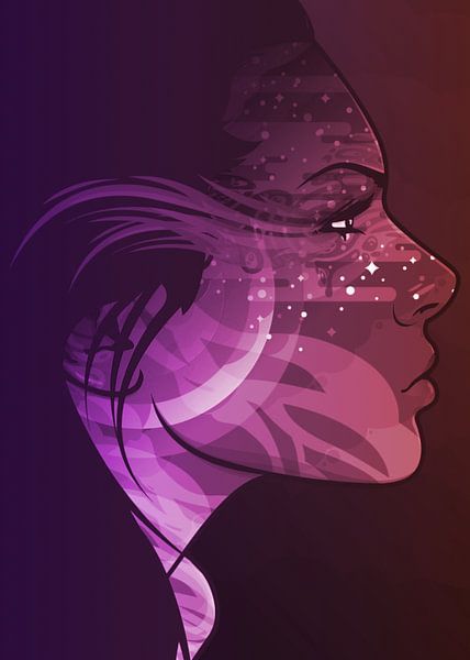 Abstract Woman Painting by Kumbokarno