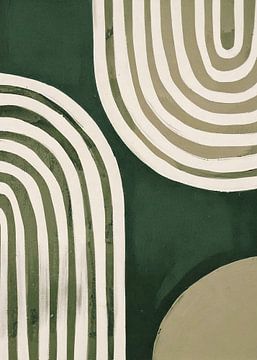 TW living - modern art abstract green japandi by TW living