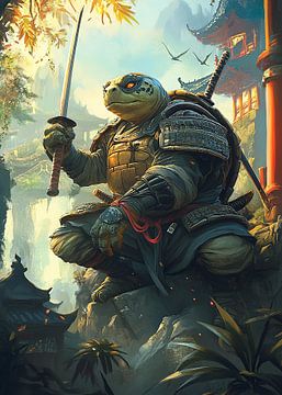 Kung Fu Schildpad van FotoKonzepte