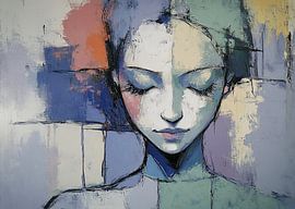 Ruhige Träume in Farbe von Abstraktes Gemälde