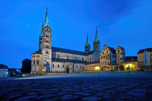 Bamberg Cathedral in the evening