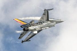 Belgisches F-16 Demo Team: "Gizmo" und sein Blizzard.