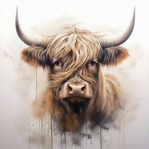 Kleiner schottischer Highlander Portrait