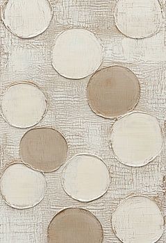 Organische Kreise in Erdtönen und Textur