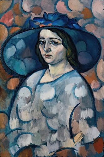 Wladimir Baranow-Rossiné - The lady with the blue hat