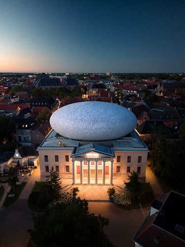 Museum de Fundatie in der Abenddämmerung