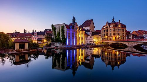 Evening in Eschwege on the Werra, Germany