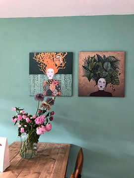 Kundenfoto: 2019-01 "Ich male meine eigene Wirklichkeit" -Frida- von Kris Stuurop