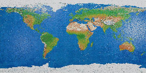 World Map Mosaic