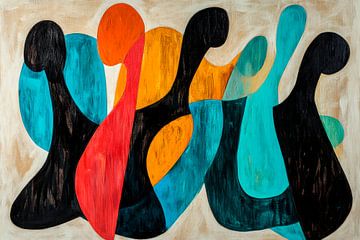 Abstract colour forms - Modern Art by Poster Art Shop