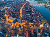 Kampen Bovenkerk in de oude stad tijdens zonsondergang van Sjoerd van der Wal Fotografie thumbnail