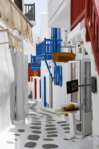 Witte steegjes van Mykonos