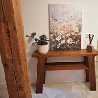 Klantfoto: Bloemen Monet Stijl van De Mooiste Kunst, op canvas
