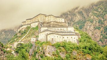 The fortress of Bard in the Aosta Valley. by Marcel Hechler