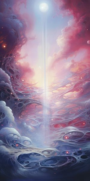 Abstract soft colours with clouds background by Art Bizarre