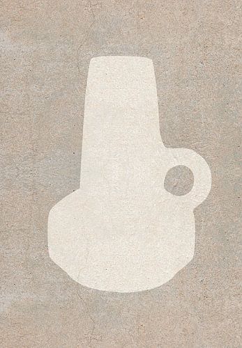 Abstract Vase JIL beige