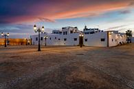 Sunset at Semaphore Platform Oudayas in Rabat in Morocco by Rene Siebring thumbnail