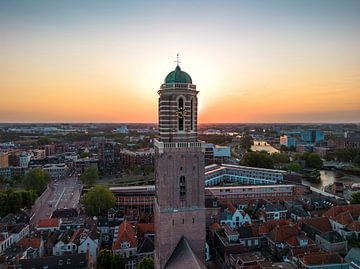 Drone photo reveals stunning sunset at the Peperbus by Bas van der Gronde