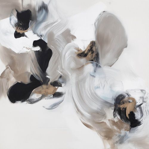 Des coups de pinceau abstraits et délicats