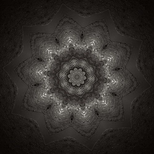 Caleidoscoop in grijs tinten