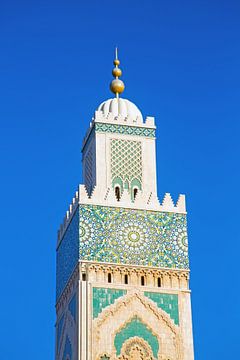 Toren van de Hassan II Mosque Casablanca Morocco van Eye on You