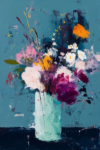 Floral Explosion in Mint no. 2 by Studio BB