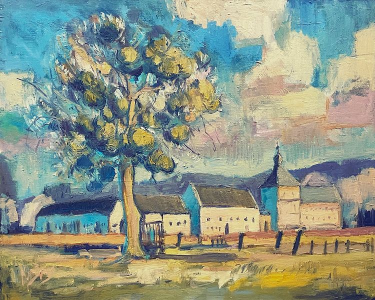 Zicht op Oud Valkenburg van Nop Briex
