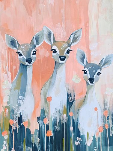 Deer by Eye catching paintings