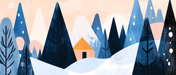 Winterlandschap van Poster Art Shop