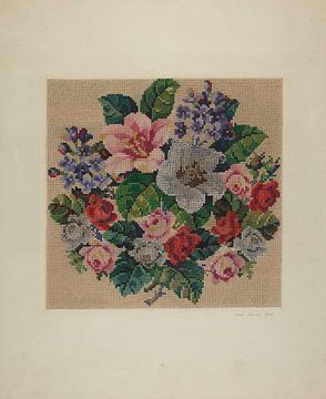 Bloemen borduurwerk, Ivar Julius en Albert Rudin