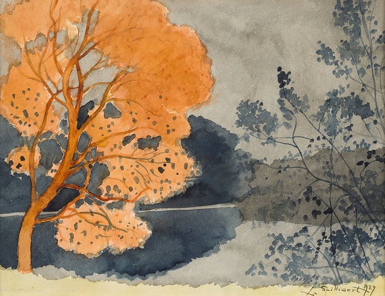 Léon Spilliaert - Pond in autumn by Peter Balan