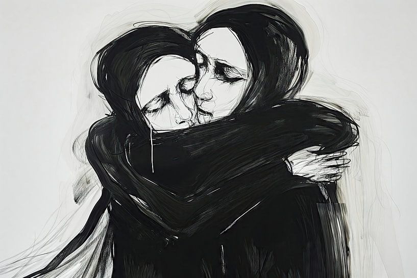 Umarmung der Trauer von Frank Heinz